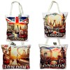 London Souvenir Bag - Union Jack Canvas Tote Bag -
