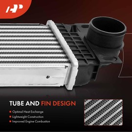 A-Premium Turbo Intercooler Compatible with 2013 2014 Ford Fusion L4 1.6L Turbocharged Sedan