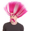 HPO King Troll Wig with Eyebrows and Mustache | Pink