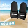MoonWorks® Badeschlappen Herren Aufdruck Lustig Saufi? Saufi! Herren Malle Urlaub
