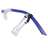 Swimming Snorkel Reduced Drag Silicone Swimming Breathing Tube with Adjustable