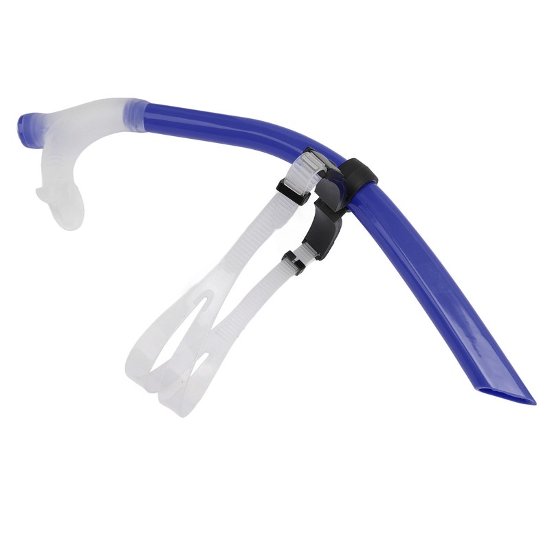 Swimming Snorkel Reduced Drag Silicone Swimming Breathing Tube with Adjustable