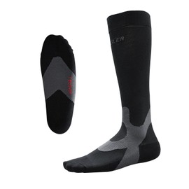 Mueller 43023 Graduated Compression Socks, UV Protection, Moisture Wicking, Quick Drying, Graduate Compression, Recovery Socks, L Size