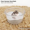 Wontee Hamster Sand Bath Sand Box Container Digging Hamster Bathroom