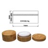 30ml 1 oz Empty Bamboo Loose Powder Box Case Container