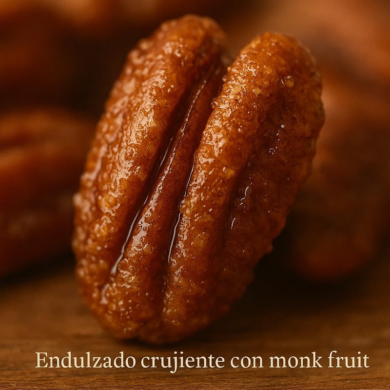 Soffiatos Botana de Nuez Pecana Caramelizada con Monk Fruit, 400g,