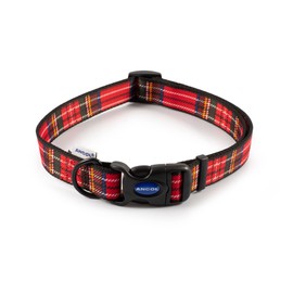 Ancol Nylon Adjustable Collar, 45-70 cm, Size 5-9, Red