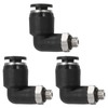 sourcing map 3pcs Push to Connect Tube Fitting M5x0.8 Male