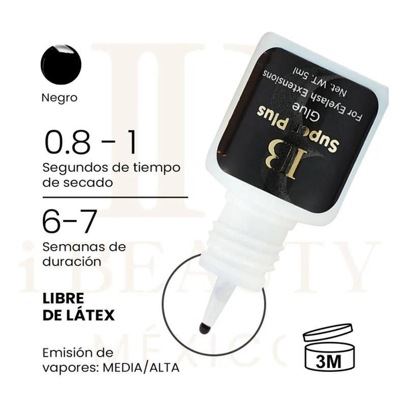 Pegamento De Pestaas Ib Super Plus 5 Ml Bolsa Secado