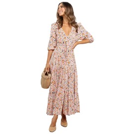 Petal & Pup Women's Kelda Dress, Beige, X-Large