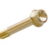 POSH 810750-015 2PCS 24K Small Flange Hex Bolts 24K Plated