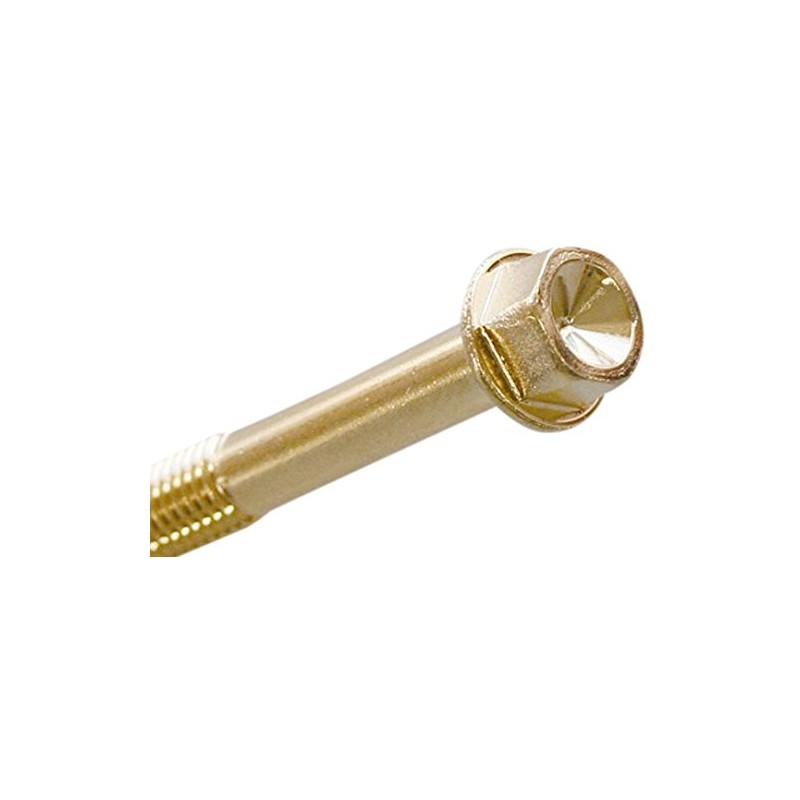 POSH 810750-015 2PCS 24K Small Flange Hex Bolts 24K Plated