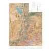 Utah State Parks & Federal Lands Map 18x24 Poster (Camel