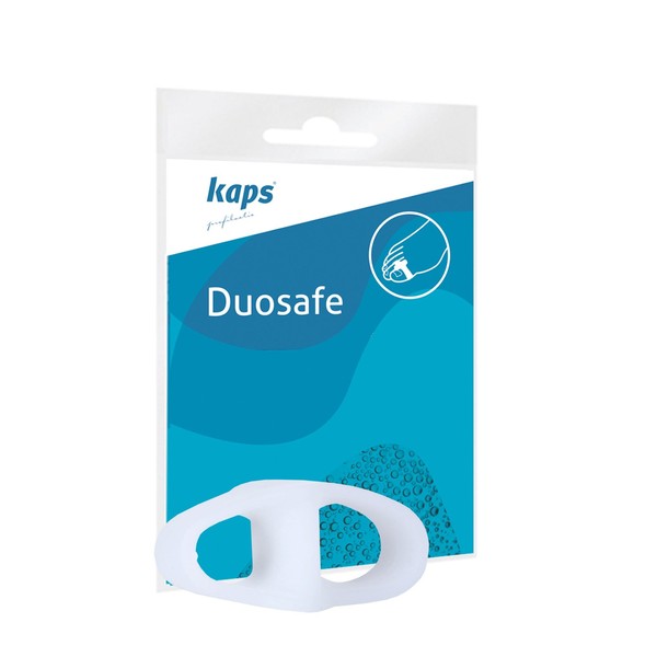 Kaps Duosafe Toe Separator Toe Separator for Pain Relief for Bunion & Hallux Valgus, Correction Splint and Spreader for Perfect Toe Position, transparent
