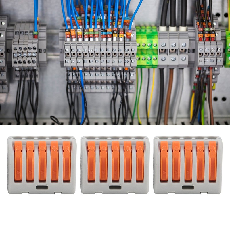 50Pcs Push Wire Wiring Connector Mini Fast Compact Connect Terminal