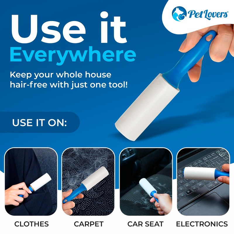 PetLovers Extra Sticky Lint Roller Mega Value Set for Pet