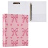 CWUPZAY 3 Ring Binder 1 Pack Coquette Bow Binder with