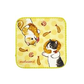 Marushin 0835003100 Mini Towel, Moff Sand, Puripuri, Mini Towel, Approx. 9.8 x 9.8 inches (25 x 25 cm)