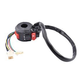 Minireen 3 Function Left Handlebar Switch with Choke Lever for 90cc 110cc 125cc ATV Quad