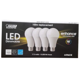Feit Electric Led 100 W Dimmable Replacement Bright White Netcount, 4 Count (Pack of 1)