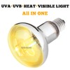 TEKIZOO UVA UVB Sun Lamp High Intensity Self-Ballasted Heat Basking
