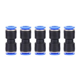 5Pcs Push in to Connect Fittings PU-8 Straight Pneumatic Quick Connector for 5/16inch Air Hose Tube Pipe
