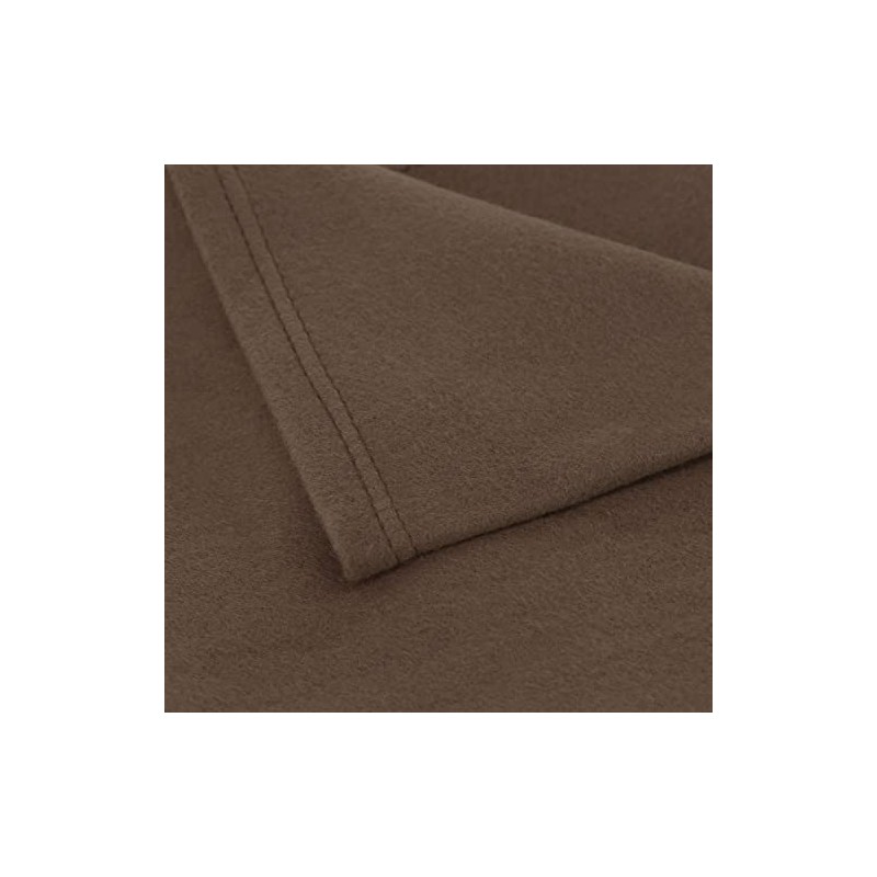 Euromat Polar Fleece Blanket, Cuddly Blanket, Sofa Blanket with Stitched