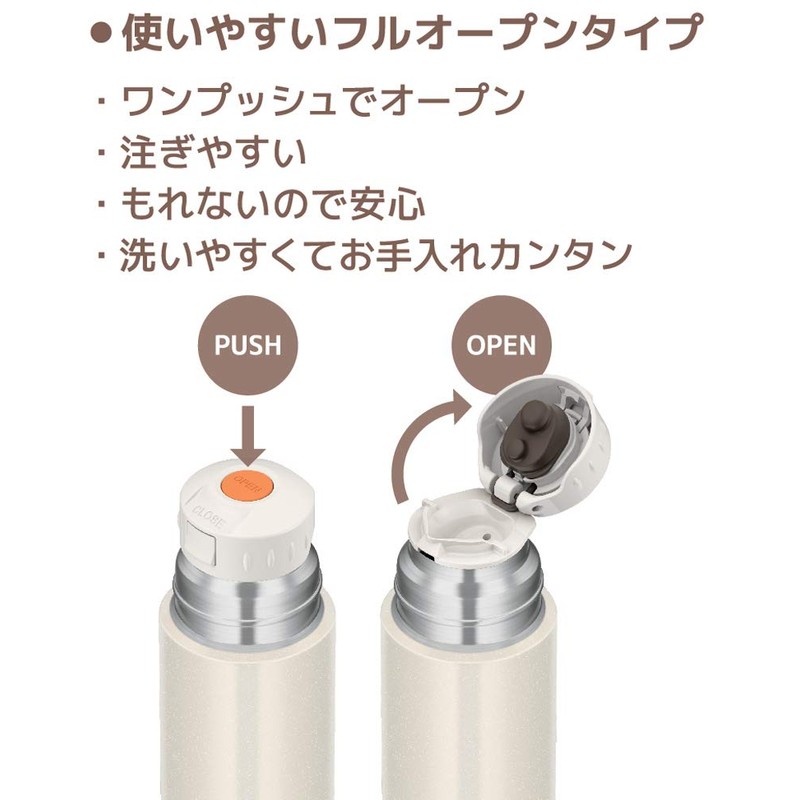 Thermos FFM-351 PRW Stainless Steel Water Bottle, Slim, 11.8 Fl