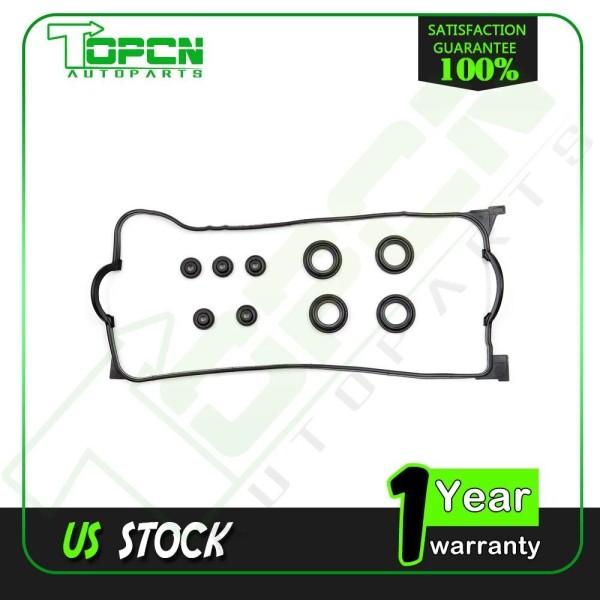 topcn-autoparts Valve Cover Gasket Seals Set 92-00For Honda D15Z1 D16Z6