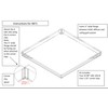 Clear Ceiling DUST Deflector for 2'X2' Ceiling AIR DIFFUSERS-2 Pack
