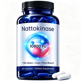 OrganicNattokinase 10800 FU,Vegan,Gluten Free,Non-GMO,60 Count (1pc)