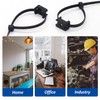 Cable Zip Tie Mounts Kit - 120 Set Wire Cable