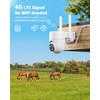 NUASI 4G LTE Outdoor Surveillance Camera with SIM Card, 2K
