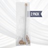 Amazing Drapery Hardware White Swivel Sash Curtain Rods with Brass