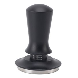Coffee Press Tamper Comfortable Grip Professional Flat Base Coffee Press Tool Tamper for Family Black Thread 2in