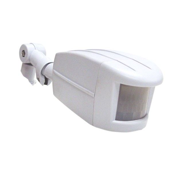 Nuvo Satco SF76/500 Durable All Weather Plastic Motion Infrared Security Sensor, White 3.00x8.50x2.50