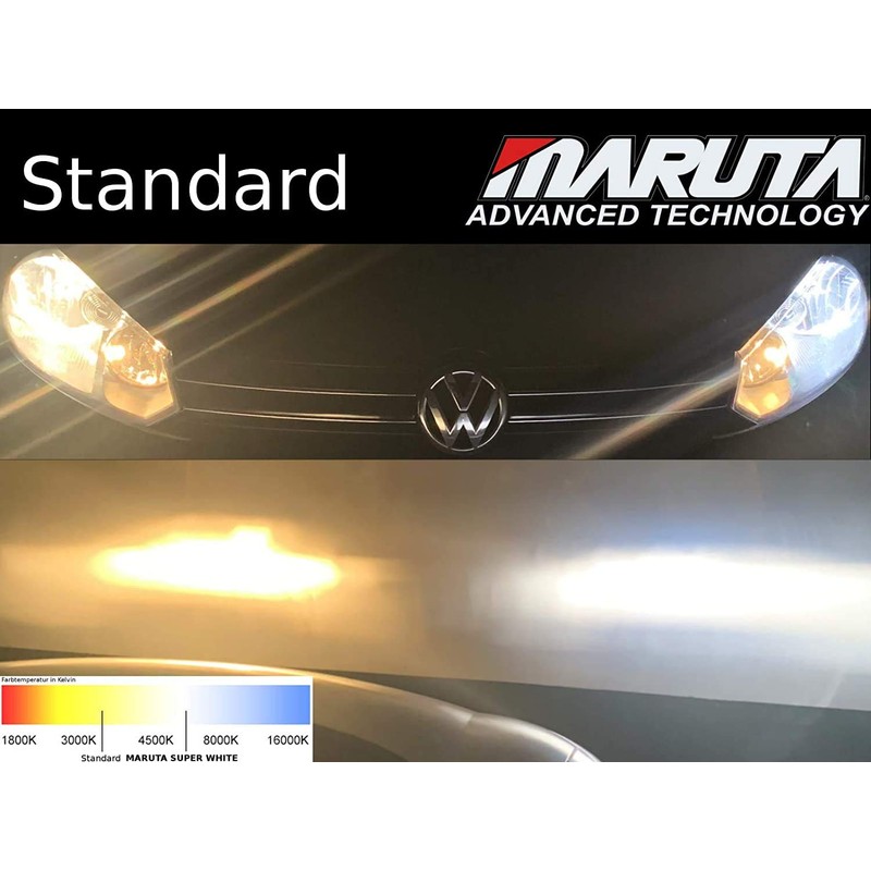 MARUTA® H9 65W 12 V 5500K, Super White Series Xenon
