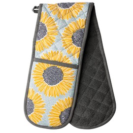 English Tableware Company Artisan Flower Double Oven Gloves