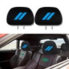 QOMAGO 2PCS Universal Car Headrest Covers Car Seat Head Rest