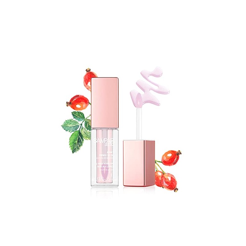 French Lip Oil Rose Hip (Lip Serum), Elegant Gloss and