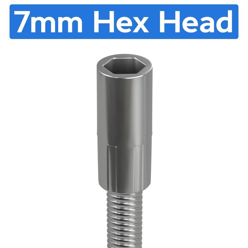 Universal Flexible Shaft Soft Grip Hose Clip Driver - Worm