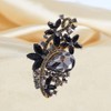 Ezing 4Pcs Brooch Lot with Large Big Size Rhinestone Crystal