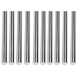 MACHSWON 10pcs 304 Stainless Steel Round Rods 2.4mm x 200mm Solid Round Rod Solid Shaft Rod for Construction Industry Car Ship Airplane