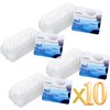 10 Pack Double-Sided Clear Nail Brush - Nail Cleaning and