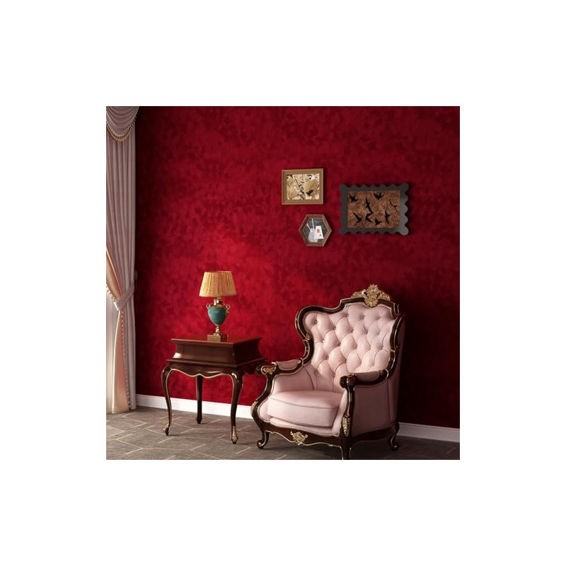 Stickyart - Papel pintado de terciopelo rojo oscuro para cajón,