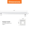HarJue Shower Arm, Rain Shower Head Extension Extender, With Flange