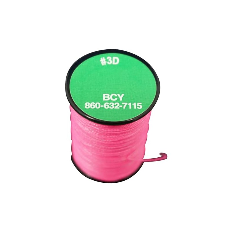 Bcy 3D End Serving Bow String, 120 Yard, Neon Pink