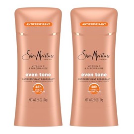 SheaMoisture Antiperspirant Deodorant Stick Even Tone Vitamin C & Niacinamide 2 Count for 48HR Sweat & Odor Protection with No Parabens & No Mineral O