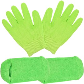 FOMIYES 1 Set Moisturizing Socks and Gloves Set Soften Repairing Dry Cracked Hands Feet Skin Care Moisture Gloves for Dry Rough and Cracked Hand