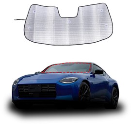 Hcilloend Nissan Fairlady Z RZ34 2022-2025 Sunshade Windshield Sun Shade Blackout Front Sun Shade Car Parasol Car Front Sun Shade UV Protection Sun Protection UV Protection Storage Pouch Included Car